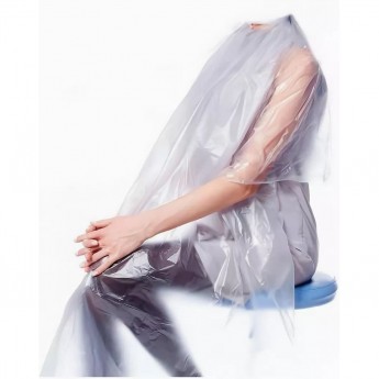 Пеньюар одноразовый прозрачный 115 х 153 мм (50 шт) DEWAL ME0007 Пеньюар одноразовый прозрачный 115 х 153 мм (50 шт) DEWAL ME0007