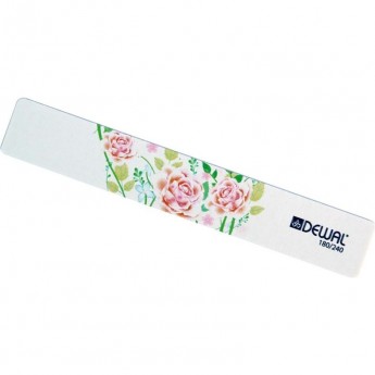 Пилка серии "Design Edition" для ногтей,широкая,180/240, 18 см DEWAL 9102875
